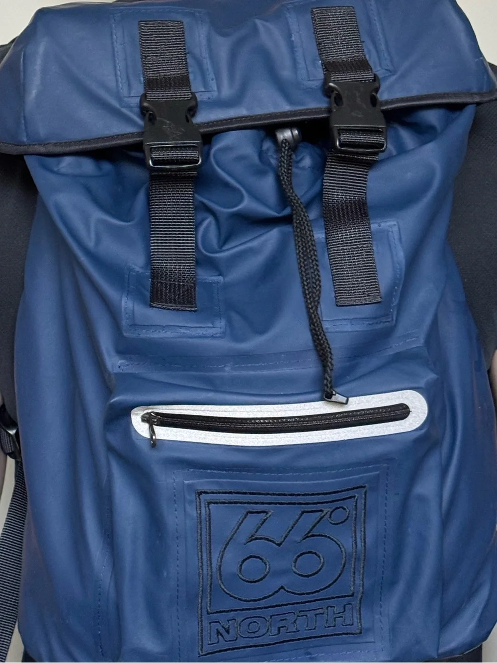 Men’s/Women’s 66°North 15L Insulated Water Resistant Backpack - Navy Blue/Vlack